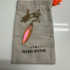 Alexis Bittar lucite & crystal necklace